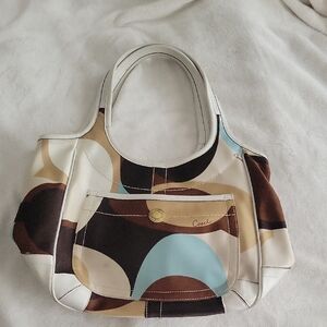 Coach Multicolor Patterned Shoulder Bag